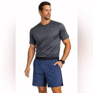 On Running On Cloud Shorts Mens Large Blue Black Lightweight Athletic Training